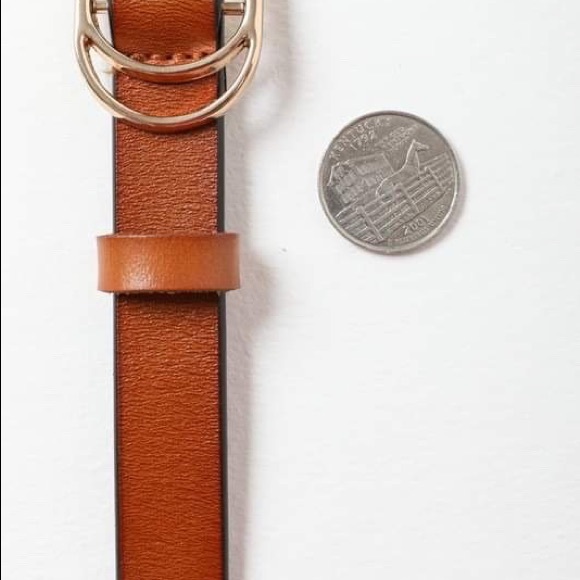 Camel Double Ring Belt // 100% Leather - Picture 3 of 5